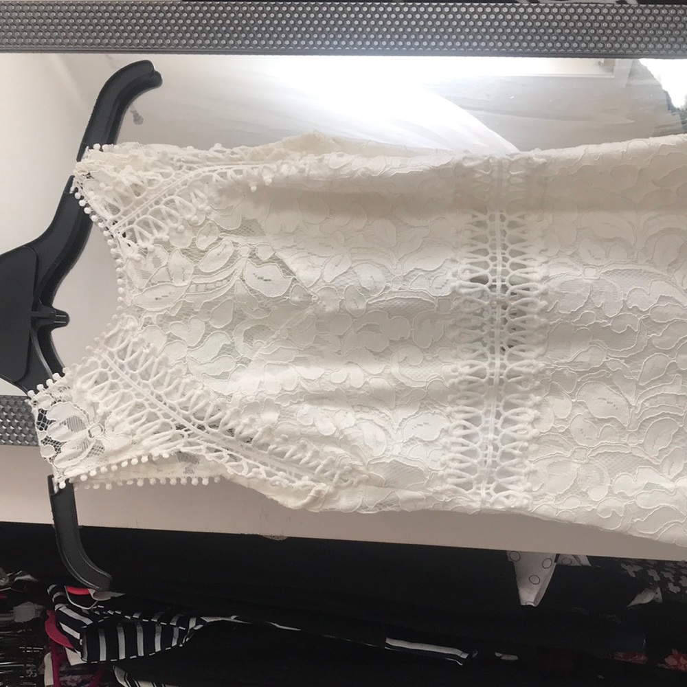 White lace dress!